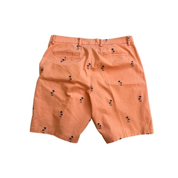OLD NAVY Men's Orange  Ultimate Slim Palm Tree Embroidered Shorts Size 36 - Picture 4 of 8